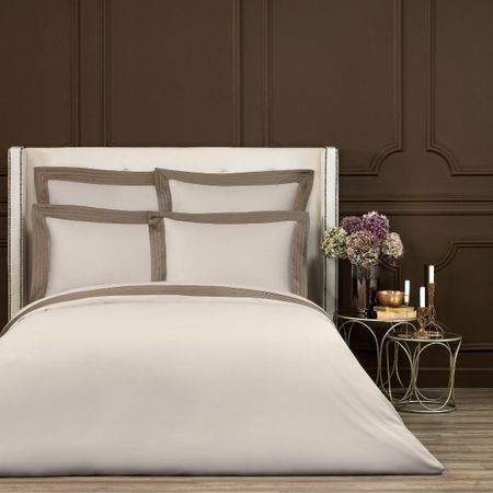 Комплект постельного белья Togas Эдем бежевый с коричневым Полуторный