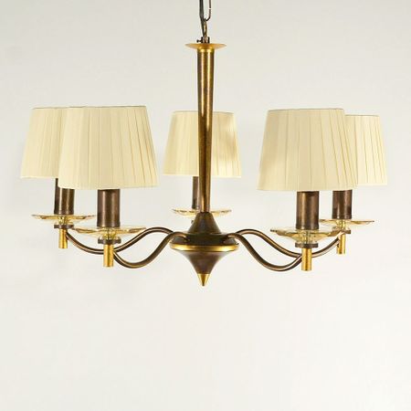 Люстра Florex international L.3988/5.1B белая стеклянная люстра nordic 3 5 6 8 головок 220в