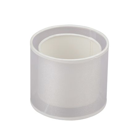 Абажур двойной, цилиндр белый е14, h=130mm, d150 mm, кольцо нижнее Vitaluce прозрачные 3 мм пластиковые абажур протекторы для светодиодов