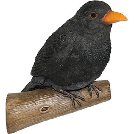 Фигура садовая Навесная ворона на ветке н-2 Тпк полиформ хэллоуин висячая гирлянда ворона