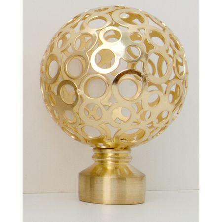 Наконечник шар ажурный 2 шт. латунь Уют