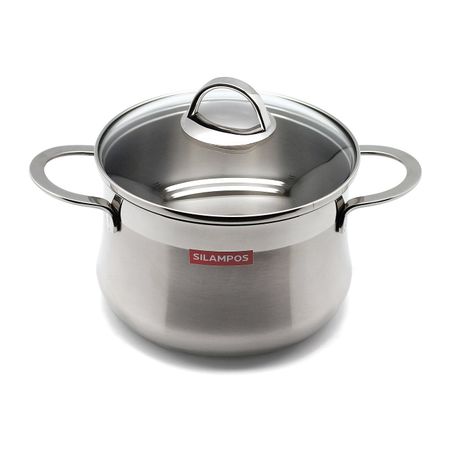 Кастрюля Silampos Emotion 3 л кухонная посуда для напитков из утолщенной нержавеющей стали для ресторанов большая емкость для супа сока кастрюля для воды