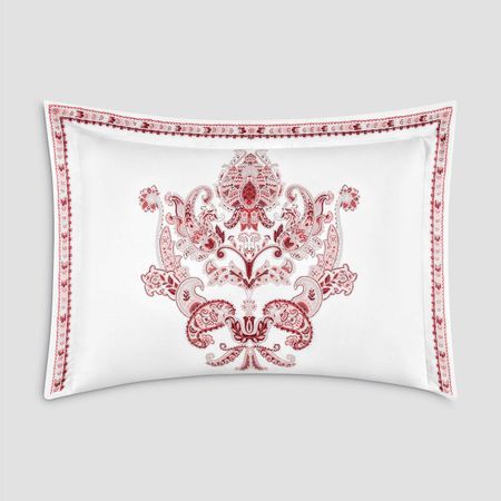 Комплект наволочек Togas Розетта белый с красным 50х70 см розетта напольная пвх для труб d26мм махагон 2шт