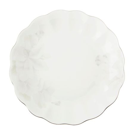 Салатник мелкий Hatori грэй платиновая лента 22 см