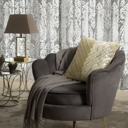 Подушка декоративная Togas Претте серебристый 45х45 см