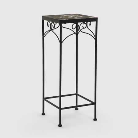 Подставка для цветов Heng yu мозаика черная 30х30х70 см подставка для украшений rasalhaguer мраморная металлическая