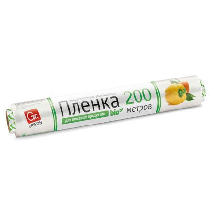 Пленка Grifon пищевая 44см x 200м пленка пищевая fresh 30м в рулоне полиэтилен