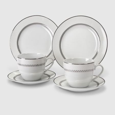 Набор чайный Porcelana Bogucice Dama Platin 12/6 чайный porcelana bogucice madera 12 6