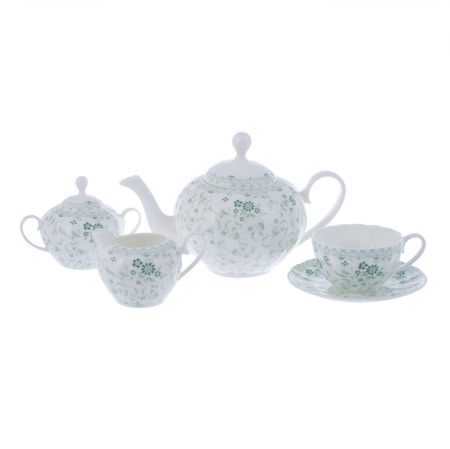 Сервиз чайный 6/17 дэйзи грин Hatori Н 1133000 /12895