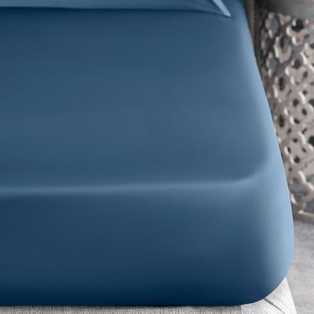 Простыня на резинке Togas Сенса синяя 160х200+30 см простыня на резинке actuel ранфорс синий 160х200 см