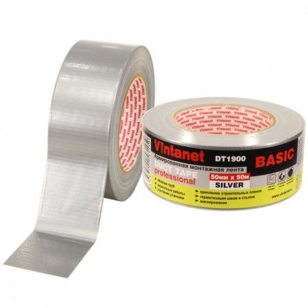 Лента монтажная Vintanet DT1900 50мм Х 50м многофункциональная тканевая лента для штор aifish cp137 3