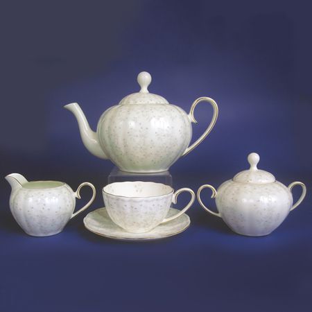 Сервиз чайный Hatori Джулия Беж 42 предмета керамический чайный сервиз с черепахой jingde tea set