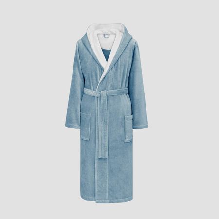 Халат Togas Арт Лайн голубой с белым L(50)