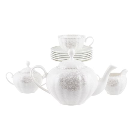 Столовый набор Hatori Версаль 17 предметов 6 персон чашек кофейных hatori грин 150 мл 6 персон 12 предметов