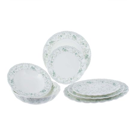 Столовый набор Hatori  Дэйзи грин  22 предмета 6 персон чашек кофейных hatori грин 150 мл 6 персон 12 предметов