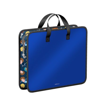 Папка пластиковая для творчества Erich Krause Приключения Пети и Волка, A4+, синяя лабрадорит голова волка