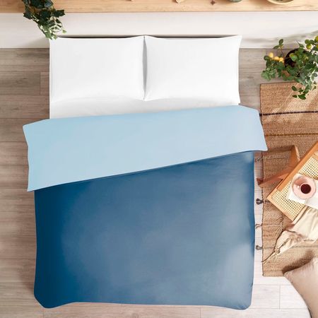 Пододеяльник Ozdilek евро сатин синий 200x220 см