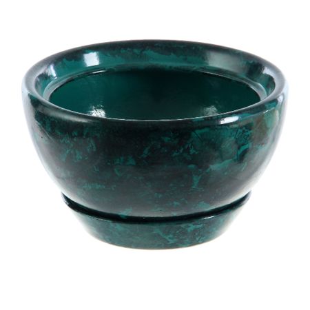 Горшки для цветов Гончар декоративные камелия №3 (малахит) керамические очные горшки для суккулентов