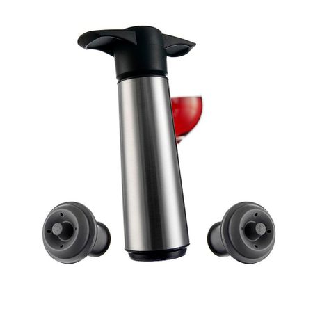 Насос вакуумный Vacu Vin 6492606 с 2 винными пробками мини диафрагменный вакуумный насос 4 5 6 12 24в