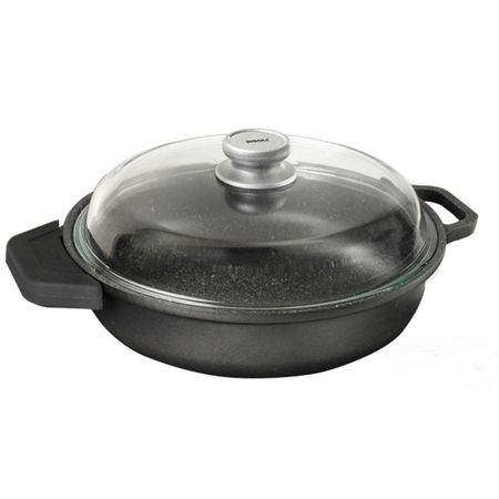 Сотейник Risoli Blackplus с крышкой 32 см 4,5 л силиконовые крышки для бутылок