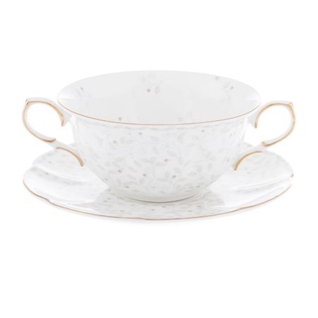 Бульонница с блюдцем Hatori Джулия 370 мл бульонница узоры с ручкой 670 мл