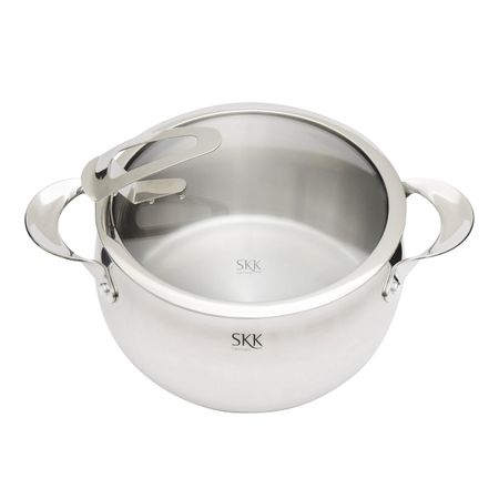Кастрюля SKK Stainless Steel 6,5 л вилки для десерта stainless steel 5 1 inch