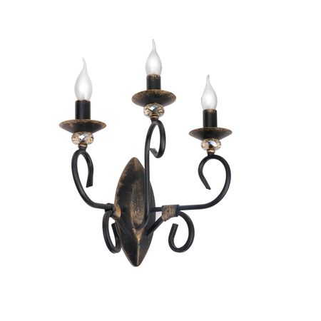 Бра Розаnoff rs110/3a 3xe14 60вт 30x30x17 лампочки для духовки g9 25вт 28вт 40вт 60вт