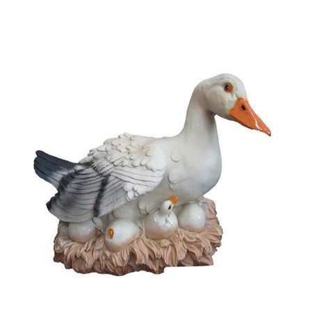 Фигура садовая Утка в гнезде Тпк полиформ фигура садовая навесная дятел 26см