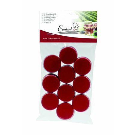 Набор крышек для бутылок Einkochwelt 10 шт красный пластиковые крышки для бутылок 20 унций