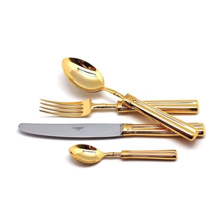 Столовый набор Cutipol FONTAINEBLEAU GOLD 9161 24 предмета памятная монета 1 миллион рублей позолота