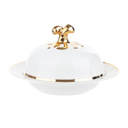 Масленка; Менуэт, декор Отводка золото, золотые держатели Thun1794 тарелок десертных 17 см thun1794 менуэт декор отводка золото золотые держатели