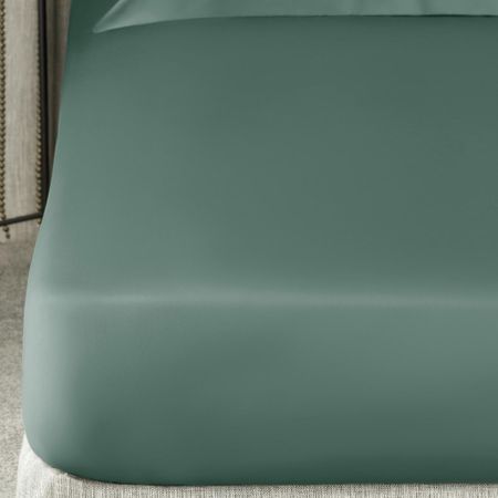 Простыня на резинке Togas Сенса зеленая 160х200+30 см