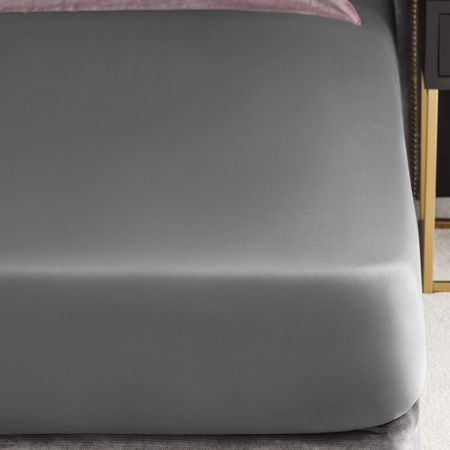 Простыня на резинке Togas Эштон серый 180х200+30 простыня на резинке dome лорено светло серый 180х200 25 см