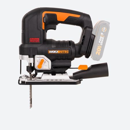 Лобзик аккумуляторный бесщёточный WORX W542.9, 20В, без АКБ и ЗУ