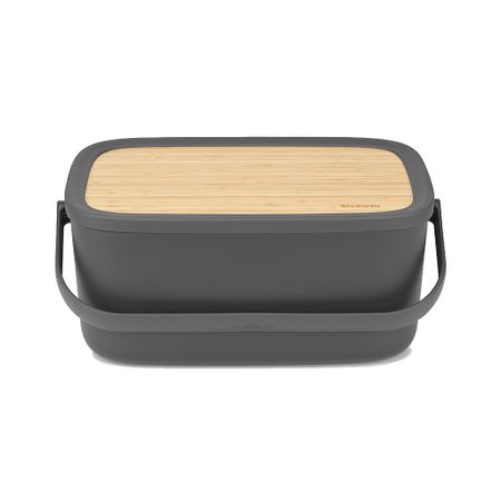 Хлебница Brabantia Nic темно-серая 39,5х25,5 см хлебница овальная evle elegance er0025a