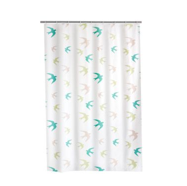Штора для ванных комнат Swallow цветной 180Х200  Ridder
