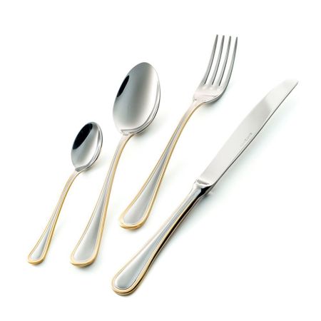 Набор столовых приборов EME Impero Oro 24 шт памятная монета 1 миллион рублей позолота