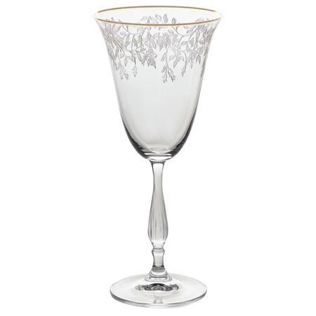 Набор бокалов для красного вина Crystalite Bohemia Parus панто отводка золото 250 мл 6 шт