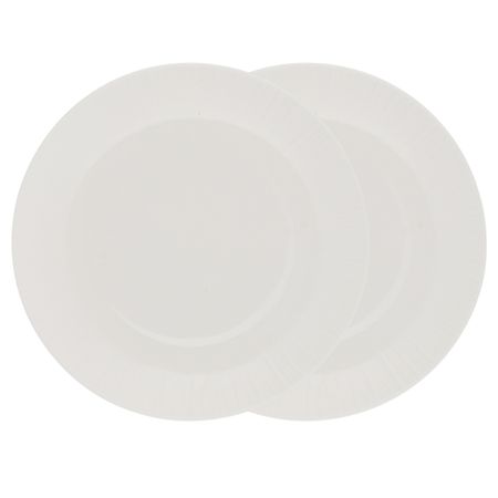 Набор тарелок закусочных Gipfel Elegia 20 см 2шт белый