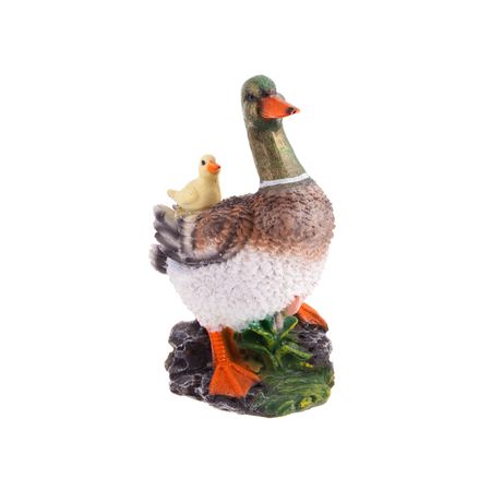 Фигура садовая Селезень с птенцом Тпк полиформ F821
