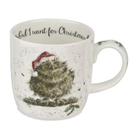 Кружка Royal worcester рождественская совушка 310 мл 3d рождественская открытка moonbiffy