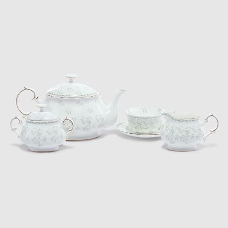 Сервиз чайный Hatori Джулия грин империал 6/17 замшевое чайное полотенце для дома дзен чайный столик впитывающая глина чайный коврик чайная салфетка кунг фу чайные принадлежности