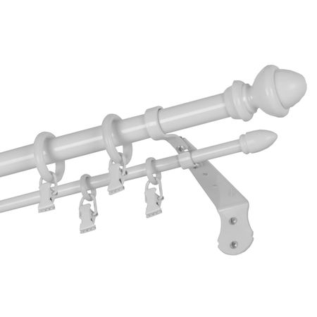 Карниз двухрядный Арт-Декор Classic d20+d10 белый 200 см