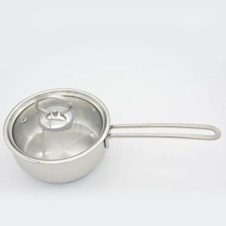 Ковш Кухар нержавеющая сталь, стеклянная крышка Магнолия Классика 1,2 л nitecore edc37 тактический фонарик нержавеющая   8000 люмен