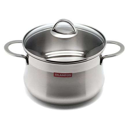 Кастрюля Silampos Emotion 4 л кухонная посуда для напитков из утолщенной нержавеющей стали для ресторанов большая емкость для супа сока кастрюля для воды