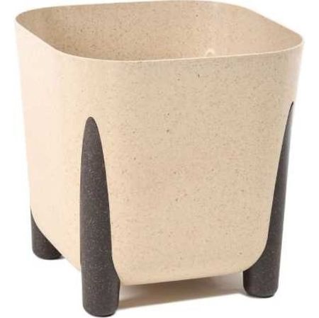 Кашпо на ножках квадратное Lamela Frida 26x26.h23 песочный классическое кашпо lamela sp zo o lilia с вкладышем серое 19х36 4 см