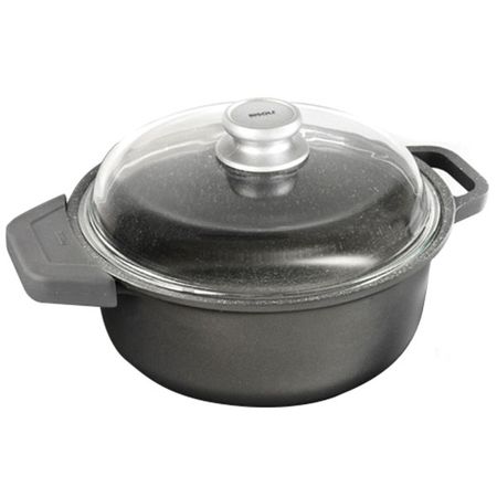 Кастрюля c крышкой Risoli Granito Induction 3,5 л силиконовые крышки для бутылок