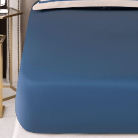 Простыня на резинке Togas Фонтени синяя 160х200 см (1022.01136) простыня на резинке actuel ранфорс синий 160х200 см