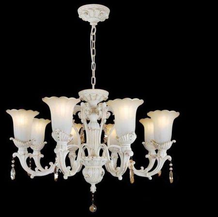 Люстра подвесная Neobronsi 81039/8 белая ковка подвесная люстра willlustr стеклянная белая