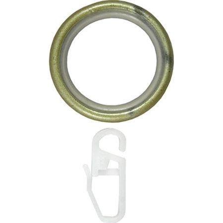 Кольца для карнизов с крючками 20 см шампань 10 шт. Уют бесшумный шкив для карнизов s fold wave